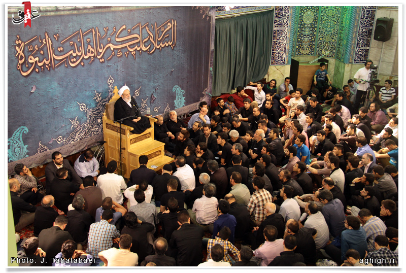 شیخ حسین انصاریان در حسینیه همدانی ها