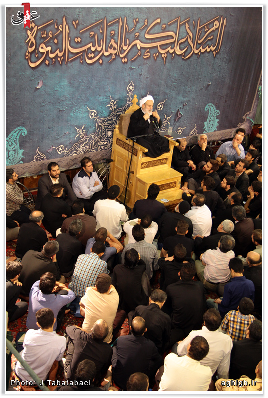 شیخ حسین انصاریان در حسینیه همدانی ها