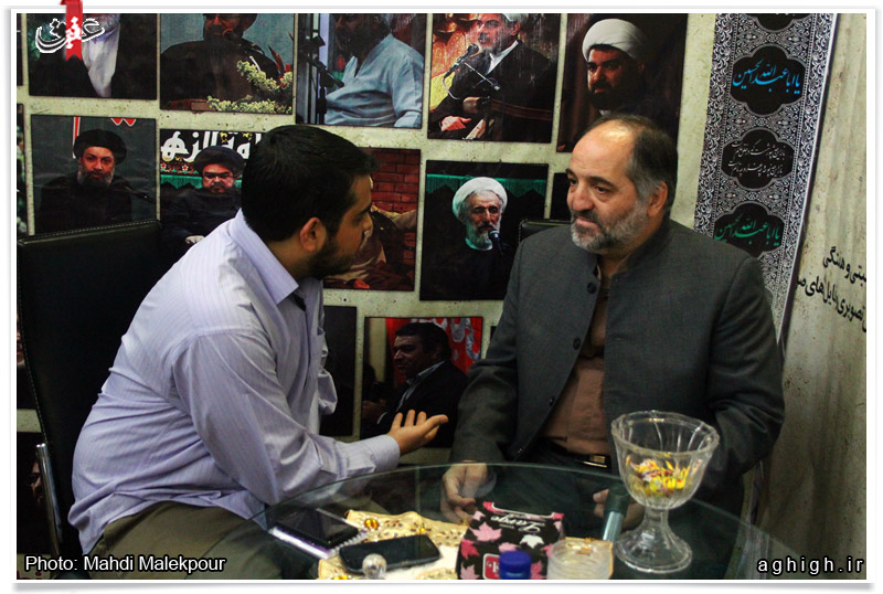 کربلایی نریمان پناهی میهمان غرفه 