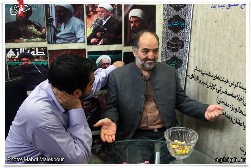 کربلایی نریمان پناهی میهمان غرفه 