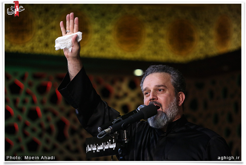 مداحی ملاباسم کربلایی در حسینیه انصارالحسین