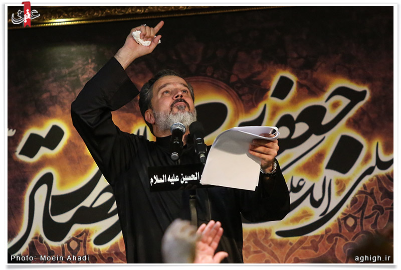 مداحی ملاباسم کربلایی در حسینیه انصارالحسین