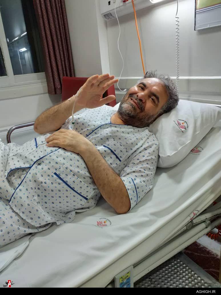 مداحی که در بیمارستان بستری شد