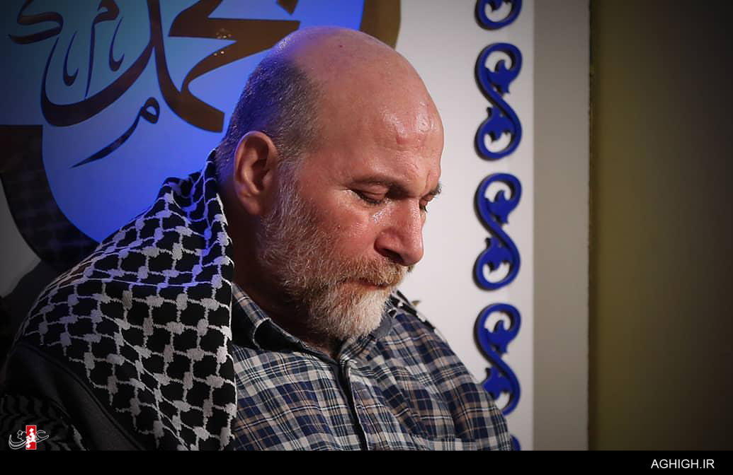 حضور حاج حسین سازور در مسجد ارک