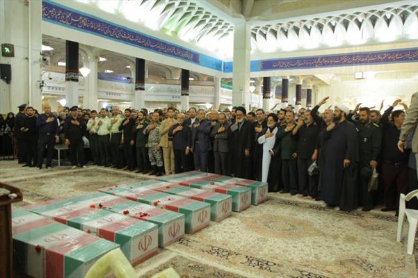 تشییع شهدای گمنام در شهر کریمه اهل بیت+عکس