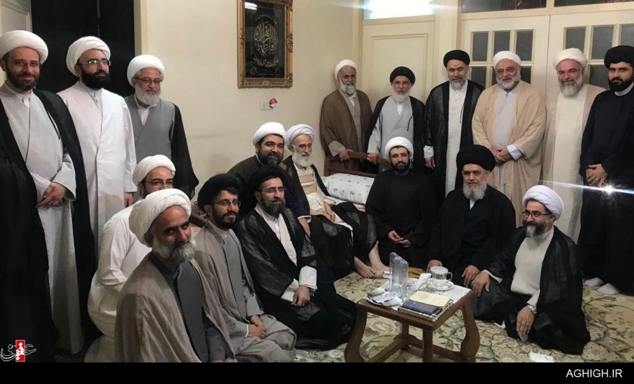 عیادت جمعی از وعاظ مطرح کشور از آیت الله نظری منفرد