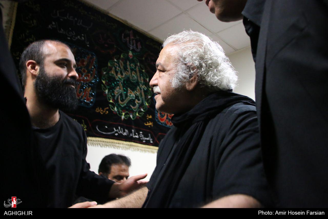 احوالپرسی مداح و بازیگر معروف در هیئت