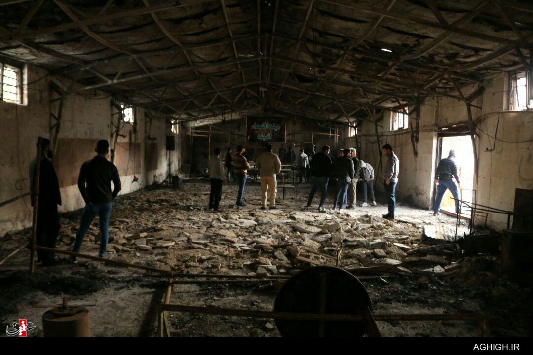 حکایت حسینیه ای که در آتش سوخت / با شکوه تر از قبل می سازیم