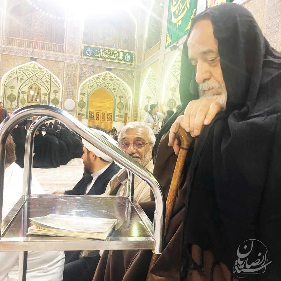 تصویری دیدنی از استاد انصاریان در حرم علوی
