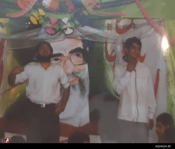 عکسی قدیمی از مداح معروف