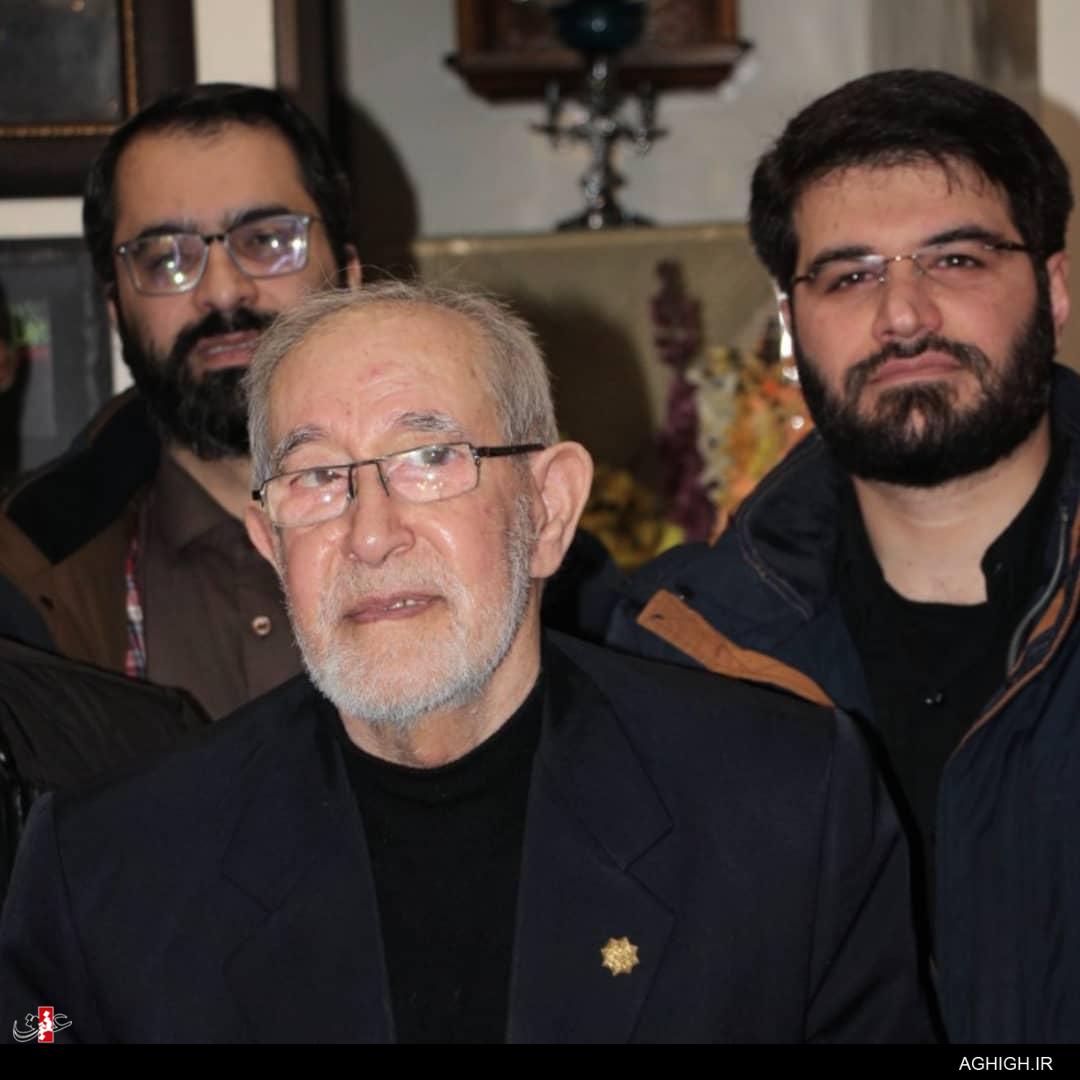 حاج میثم مطیعی در کنار حاج فیروز زیرک کار+تصاویر