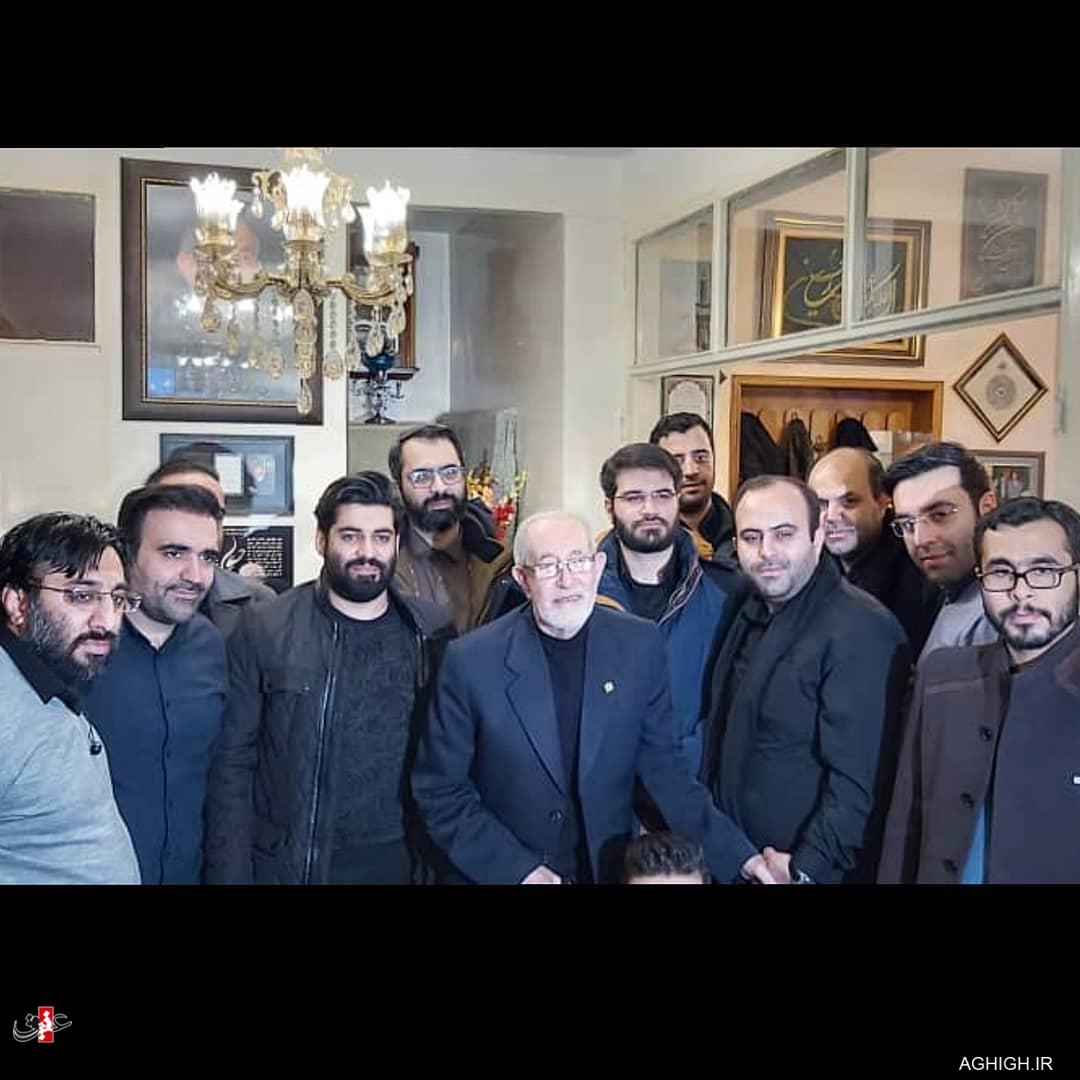 حاج میثم مطیعی در کنار حاج فیروز زیرک کار+تصاویر