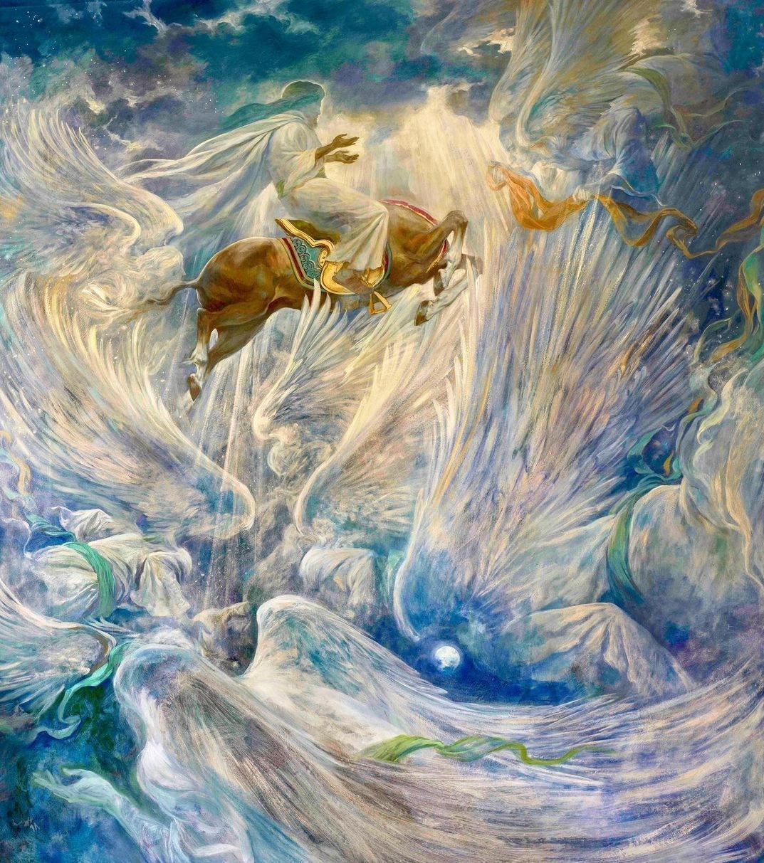 نقاشی جدید حسن روح الأمین در ستایش پیامبر اکرم(ص) + عکس نقاشی جدید حسن روح الأمین در ستایش پیامبر اکرم(ص) + عکس