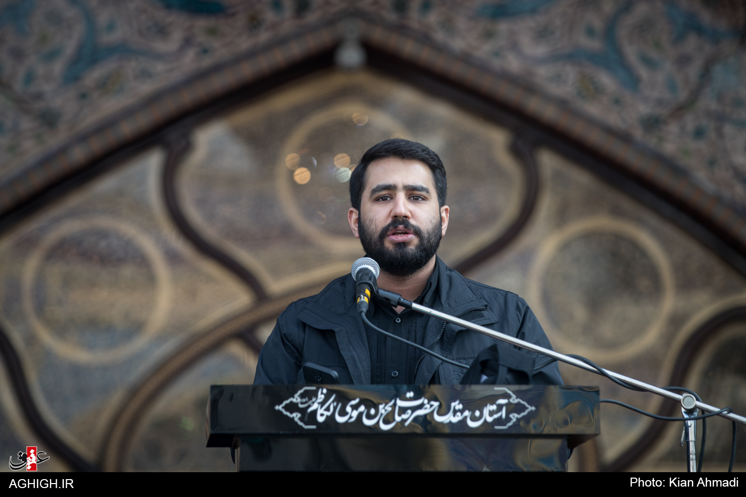 عکس/ مداحان مراسم تشییع و خاکسپاری شهید فخری زاده