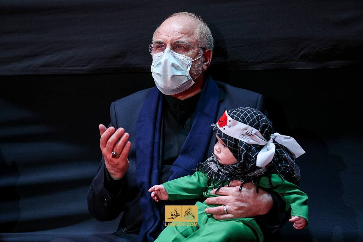 حضور رئیس مجلس شورای اسلامی در هیئت ریحانةالحسین(ع)