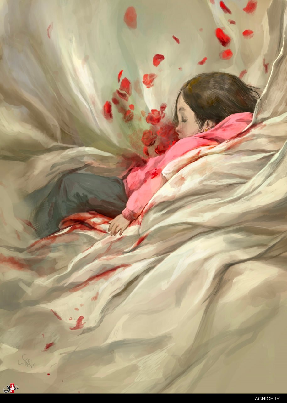 دختر کاپشن صورتی با گوشواره قلبی در بیت رهبری