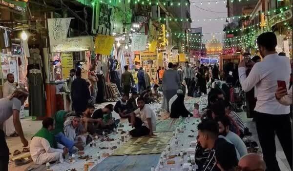 سفره افطار ۸ هزار نفری در خانه پدری