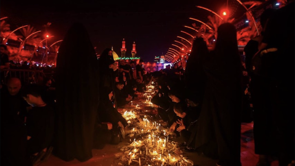 شام غریبان با زمزمه الوداع در کربلا +فیلم