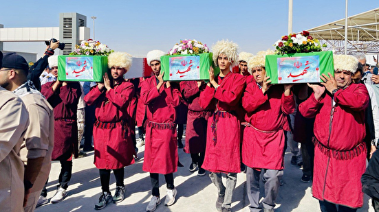 پیکر ۴۴ شهید تازه تفحص شده وارد کشور شد+ فیلم